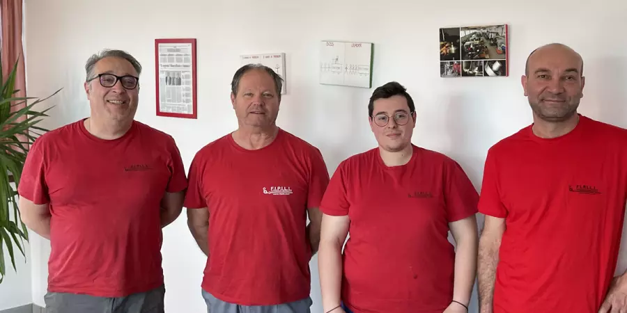 Nella foto Ricci, Ciattaglia, Brutti e Schiavoni