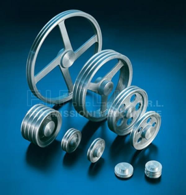 Produktbild von V-Nut Riemenscheibe Alu – 40 Mm AD, Für 6 Mm PU-Rundriemen, Mit Madenschraube